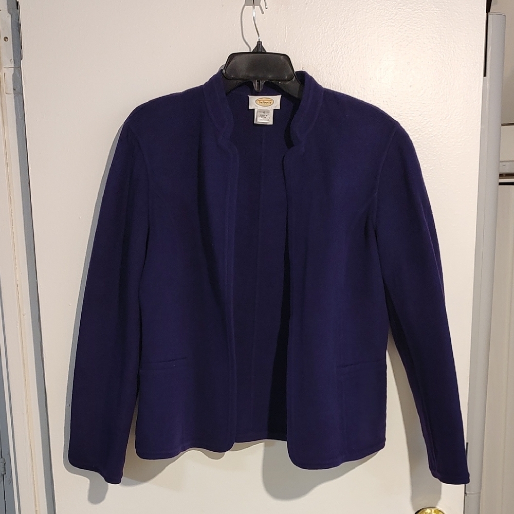 Talbots Purple Blazer Classic Professional Style 100% Wool Size 10 Make An Offer